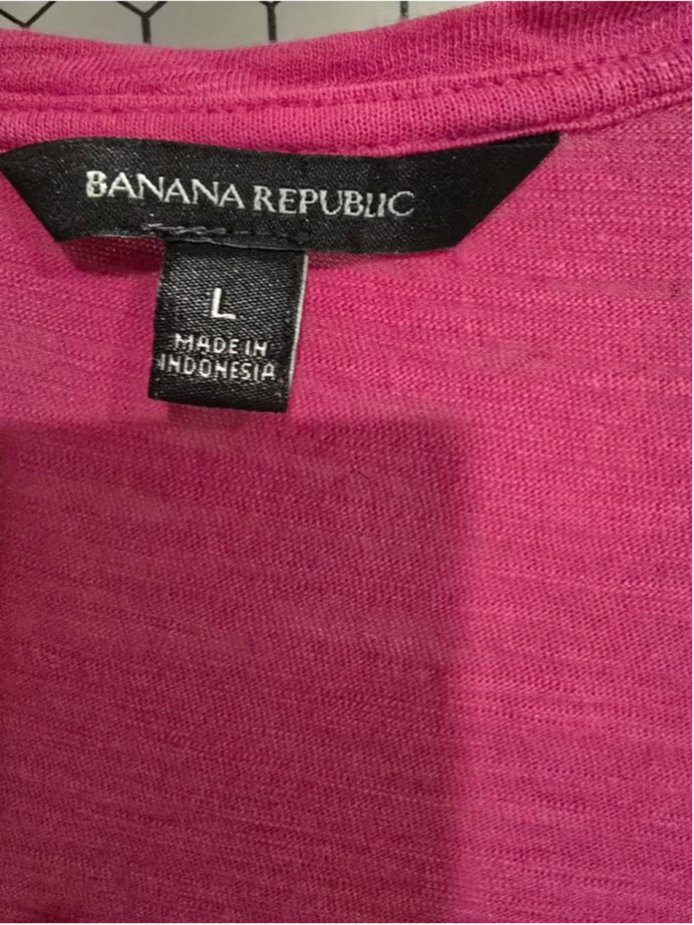 Women's Banana Republic Pink Tank Top L - Picture 5 of 6